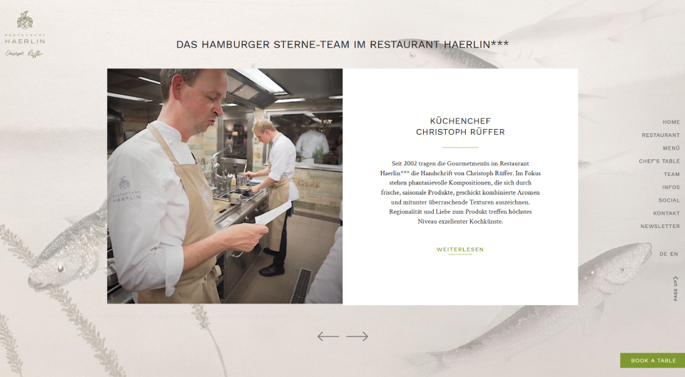 Vorschaubild der Website mit Vorstellung von Christoph Rüffer dem Sternekoch vom Restaurant Haerlin***
